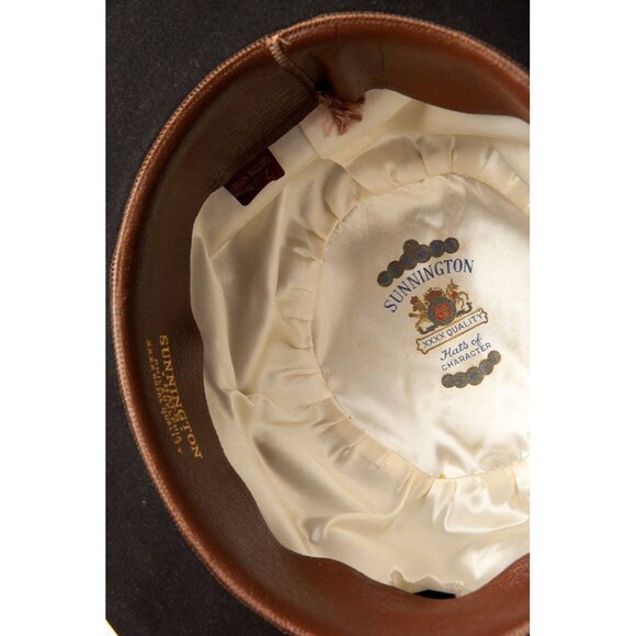 Vintage Hat Men’s SUNNINGTON XXXX QUALITY Bowler Hat Custom Made Philadelphia main image 4
